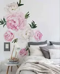 Peonies дар дохили хонаи хоб