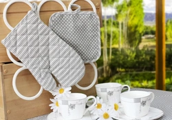 Potholders in the kitchen interior