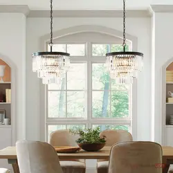 Lampshade in the living room interior