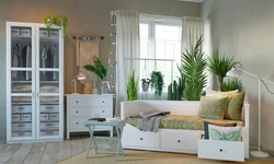 İnteryerdə Hemnes yataq otağı