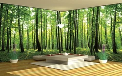 Nature In The Bedroom Interior