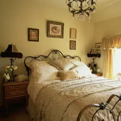 Bronze in the bedroom interior