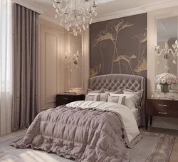 Bronze in the bedroom interior