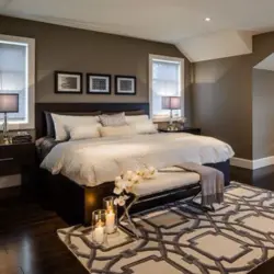 Bronze in the bedroom interior