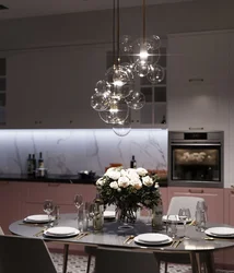 Roses in the kitchen interior