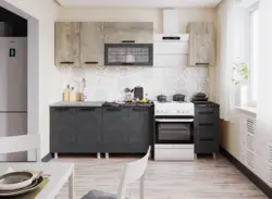 Craft kitchen in the interior