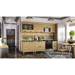 Craft kitchen in the interior