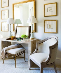 Chairs in the bedroom interior