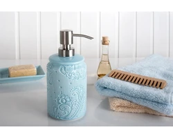 Dispensers in the bathroom interior