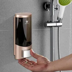 Dispensers in the bathroom interior