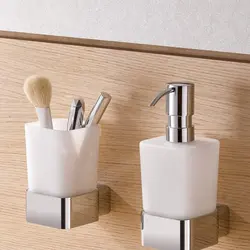 Dispensers in the bathroom interior