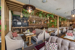 Interiors of Georgian restaurants