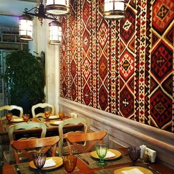 Interiors of Georgian restaurants