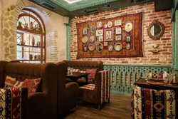 Gruzin restoranlarining interyerlari