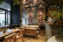 Gürcü restoranlarının interyerləri