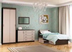 Bedroom interior milky oak