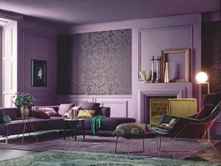 Plum in the living room interior