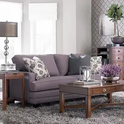 Plum in the living room interior