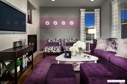 Plum in the living room interior