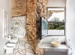 Rock In The Bathroom Interior
