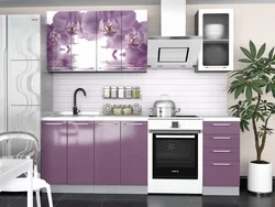Kitchen Interior With Orchid