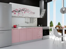 Kitchen interior with sakura