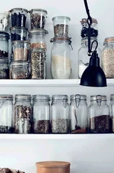 Jars for kitchen interior