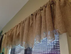 Burlap In The Kitchen Interior