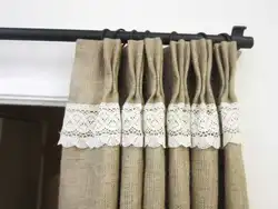 Мешковина в интерьере кухни