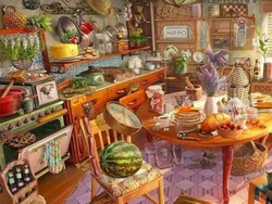 Пазлы В Интерьере Кухни