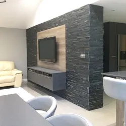 Slate in the living room interior
