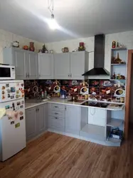 Grand kitchen in the interior