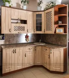 Beech kitchen in the interior