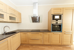 Beech kitchen in the interior