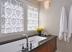 Blinds In The Bathroom Interior