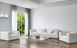 Living room interior empty wall
