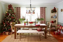 New Year's photos in the kitchen