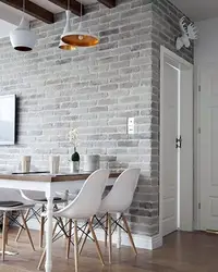 Clinker tiles in the kitchen interior
