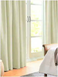 Matting curtains in the living room interior