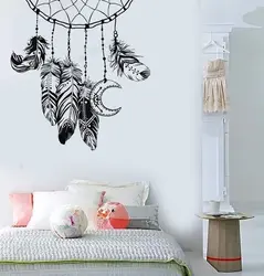 Dream catcher in the bedroom interior