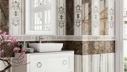 Плитка театро в интерьере ванной
