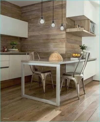 Wooden Panels In The Kitchen Interior