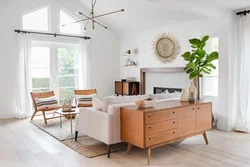 Mid Century in the living room interior