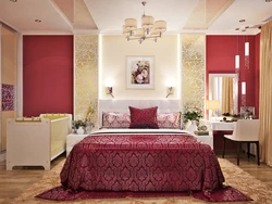 Yataq Otağının Interyerində Lingonberry Rəngi