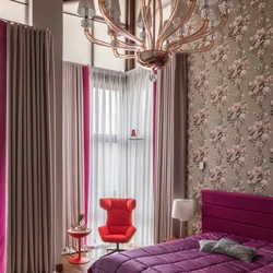 Lingonberry Color In The Bedroom Interior