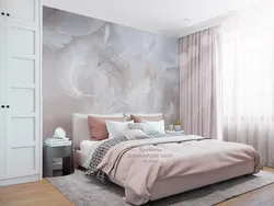 Powder bed in the bedroom interior