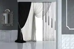 Black Tulle In The Bedroom Interior