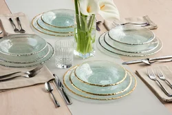 Glassware in the kitchen interior