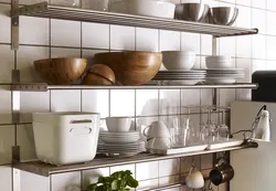 Glassware in the kitchen interior