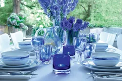 Glassware in the kitchen interior